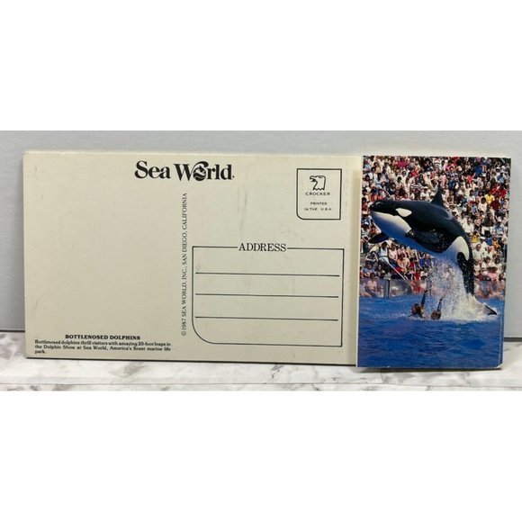 Sea World Postcard Mini Photos Booklet Vintage 70s San Diego CA 7 Postcards - Picture 2 of 12
